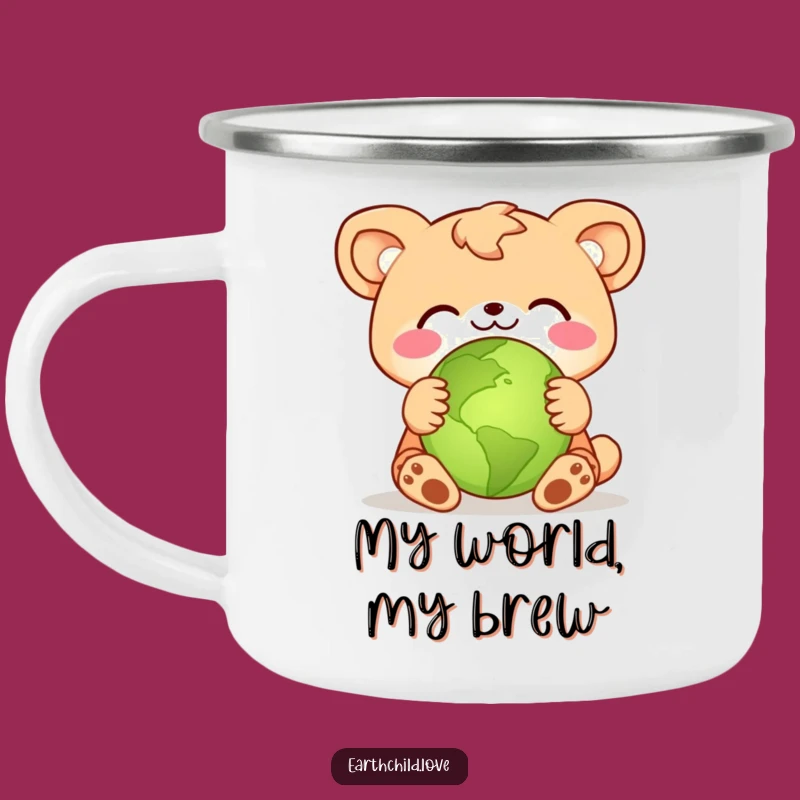 Funny Animal Planet Hug Camping Mug: Durable & Hilarious Eco-Adventure Gift