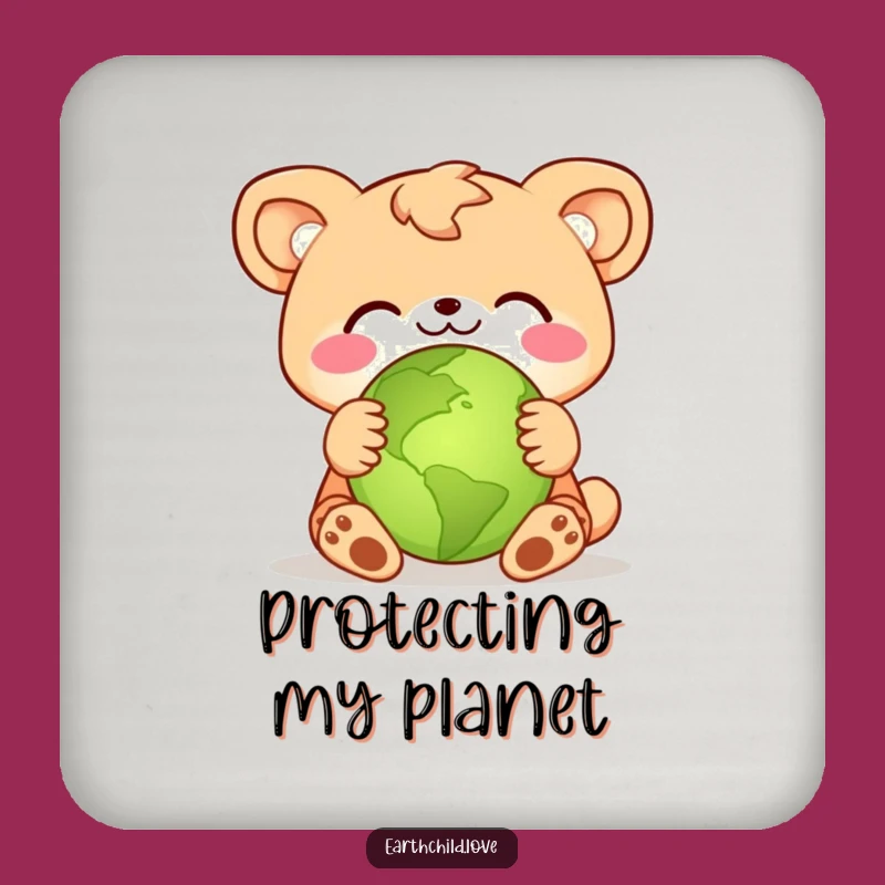 Funny Animal Planet Hug Coaster: Hilarious & Protective Surface Saver Gift